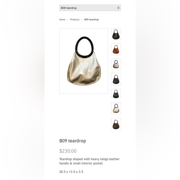 DEAN B09 Leather Satchel Purse - Picture 3 of 8